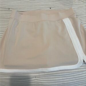 JoyLab Cream Skort with White Accent